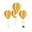 4 Pcs Mini Wreath Air Balloons Hot Air Balloon Centerpieces Hot Air Balloon Dec Carousel 1