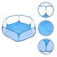 Bunny Toys Kids Baby Playpen Tent Baby Playing Playpen Small Animal Exercise Pe Carousel 4