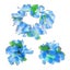 1 Set 4pcs Hawaiian Garland Necklace Bracelets Thicken Tropical Beach Party Fan Carousel 2