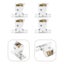 4 Pcs Roller Blinds Windows Austrian Blind Cord Lock Cord Shade Lock Curtain Co Carousel 3