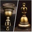 2 Pcs Vintage Bells Decoration Choir Handbell Front Desk Bell Bell Rattle Hand Carousel 4