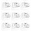 10 Pcs Self adhesive Curtain Rods Brackets Curtain Hooks Curtain Rods Holders Carousel 2