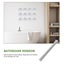 Home Diy Mirror Wall Sticker Adhesive Wall Mirror Bathroom Decal Silver Carousel 4