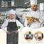 2pcs Waterproof Leather Aprons Kitchen Dustproof Aprons Oil proof Cooking Apron Carousel 4