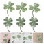 6pcs Iron On Embroidered Green Clover Patches Diy Cloth Stickers For Sewing Carousel 2