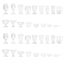 34 Pcs Clear Glasses Miniature Water Glasses Miniature Wine Cups Mini Glasses D Carousel 1