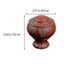 2pcs Home Decorative Curtain Rod End Aluminum Alloy Curtain Rod Rail Dark Red Carousel 4