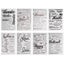 8 Pcs Kids Decor Educational Toys Manual Material Printing Tool Rubber Clear St Carousel 1