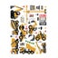 5pcs Detachable Engineering Truck Diy Wall Decoration Mural Decals For Playroom Carousel 1