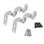 2 Pcs Window Curtains Rod Drapery Rod Bracket Curtain Mounting Holder Curtain P Carousel 1