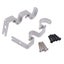 2 Pcs Window Curtains Rod Drapery Rod Bracket Curtain Mounting Holder Curtain P Carousel 3