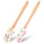 2pcs Silicone Scraper Spatulas Cake Cream Spatulas Wooden Handle Silicone Spatu Carousel 1