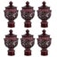 6pcs Decorative Window Curtain Rod End Window Curtain Rod Head Plug Retro Roman Carousel 1