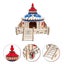 Wooden Toys Gerbil Hideout Tent Shaped Hideout Hamster Villa Hamster Hideaway Carousel 4