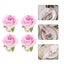 4pcs Rose Flower Napkin Holders Rose Flower Napkin Rings Handicraft Flower Napk Carousel 4