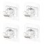 4pcs Practical Punch free Pasting Curtain Rod Clips Home Curtain Rod Holders Carousel 1