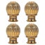 4pcs Elegant Curtain Rod Head Chic Curtain Accessory Roman Rod Decorative End Carousel 2