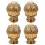 4pcs Elegant Curtain Rod Head Chic Curtain Accessory Roman Rod Decorative End Carousel 3
