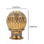 4pcs Elegant Curtain Rod Head Chic Curtain Accessory Roman Rod Decorative End Carousel 4