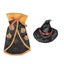 1 Set Of Halloween Pet Dog Cat Decorative Printing Pumpkin Cloak Hat Set Carousel 2