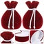 2pcs Velvet Jewelry Boxes Delicate Earrings Organizer Case Jewelry Storage Box Carousel 4
