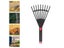Leaf Plastic Rake Gardening Rake Tool Garden Rake With Handle Withered Leaf Carousel 1