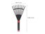 Leaf Plastic Rake Gardening Rake Tool Garden Rake With Handle Withered Leaf Carousel 3
