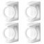 4pcs Rotatable Curtain Rod Brackets Telescopic Rod Hooks Adhesive Rod Holders Carousel 2