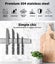 Toque Knife Holder Block Magnetic Wall Mounted Tools Rack Stainless Steel 40cm Carousel 5