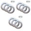 60 Pcs Low Noise Eyelet Ring For Curtain Tape Buckle Blinds Drapery Rod silve Carousel 3