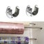 4pc 32mm Clothes Rail Closet Clothes Rail Curtain Rod Shower Curtain Rod Round Carousel 2