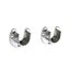 4pc 32mm Clothes Rail Closet Clothes Rail Curtain Rod Shower Curtain Rod Round Carousel 3