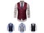 Fashion Business Vest Slim Fit Solid Color Men Wedding Waistcoat Carousel 1