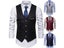 Fashion Business Vest Slim Fit Solid Color Men Wedding Waistcoat Carousel 3