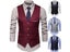 Fashion Business Vest Slim Fit Solid Color Men Wedding Waistcoat Carousel 4