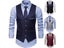 Fashion Business Vest Slim Fit Solid Color Men Wedding Waistcoat Carousel 6