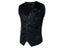 Paisley Flower Steampunk Men's Classic V Neck Slim Fit Flannel Waistcoat Carousel 6