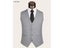 Mens Black Gray Slim Fit Wedding Suit Vests Formal Tuxedo Waistcoats Carousel 3