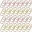 400 Pcs Heart Paper Clips Love Heart Shaped Decorative Document Clips Bookmark Carousel 1