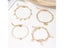 IFKM Vintage Gold Butterfly Anklet Set For Women Adjustable Beach Jewelry Carousel 6