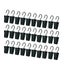 60 Pcs Drapery Iron Rings Anti skid Curtain Clips With Hooks black Carousel 1