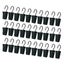 60 Pcs Drapery Iron Rings Anti skid Curtain Clips With Hooks black Carousel 2