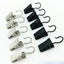 60 Pcs Drapery Iron Rings Anti skid Curtain Clips With Hooks black Carousel 3