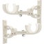 2pcs Curtain Bracket Adjustable Curtain Rod Holder Replacement Wall Rod Hook Carousel 3