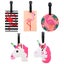 5 Pcs Kids Suitcase Flamingo Luggage Id Tag Business Luggage Id Label Travel Lu Carousel 1