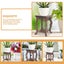 Wooden Stool Display Stand Modern Plant Stand Flower Pot Holder Potted Rack Flo Carousel 2