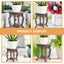 Wooden Stool Display Stand Modern Plant Stand Flower Pot Holder Potted Rack Flo Carousel 2