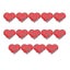 14pcs Red Heart Shape Brooch Luminous Breastpin Flashing Lapel Glowing Brooch V Carousel 2