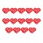 14pcs Red Heart Shape Brooch Luminous Breastpin Flashing Lapel Glowing Brooch V Carousel 3