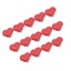 14pcs Red Heart Shape Brooch Luminous Breastpin Flashing Lapel Glowing Brooch V Carousel 4